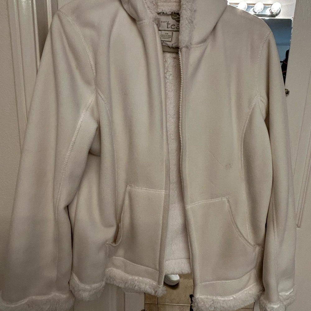 GreenTea Cream Teddy Jacket